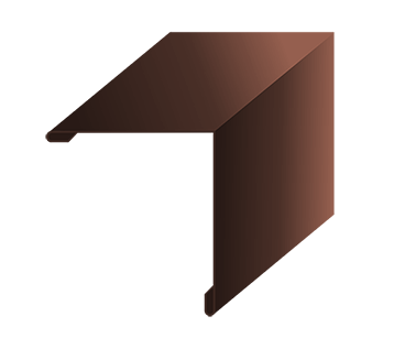 Планка угла наружного 115х115х2000 (ПЭ-RR32-0,45) Темно-коричневый